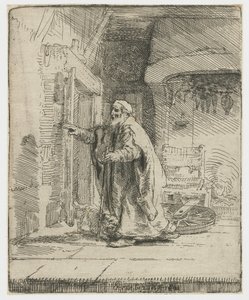 The blindness of Tobit: the larger plate by Rembrandt van Rijn