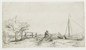The Bridge at Klein Kostverloren on the Amstel by Rembrandt van Rijn