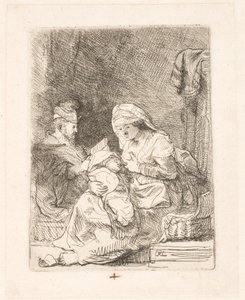 The Holy Family by Rembrandt van Rijn