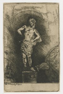 The Image Seen by Nebuchadnezzar by Rembrandt van Rijn