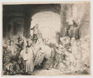 The Triumph of Mordecai by Rembrandt van Rijn