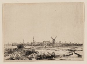 View of Amsterdam from the Kadijk