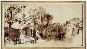 View of the Singel Canal in Amersfoort by Rembrandt van Rijn