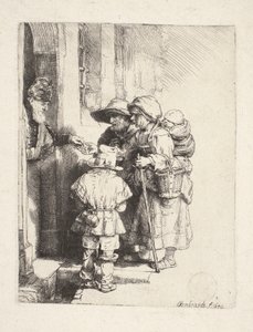 Beggars Receiving Alms at the Door
