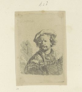 Self-Portrait with Beret and Embellished Cloak by Rembrandt van Rijn