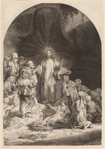 Christ Preaching and Healing (Fragment from the Hundred Guilder Print) by Rembrandt van Rijn and William Baillie