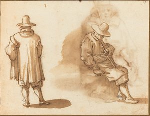 Two Studies of a Man by Remigio Cantagallina