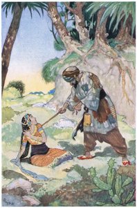 He began to beat her so badly that she cried out for help