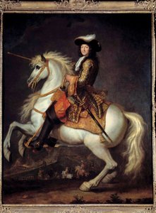 Equestrian portrait of Louis XIV