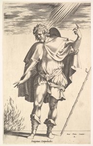 Empedocles, Standing Frontally with His Head Turned in Three-Quarter View