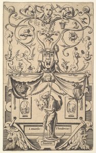 Panel with Figure of Saturn, Plate 1 by Rene Boyvin