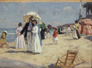 Couple on the Beach at Cabourg