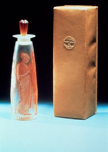Glass flacon for the perfume Ambre Antique by Coty