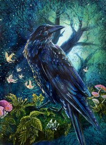 Enchanted Forest Raven