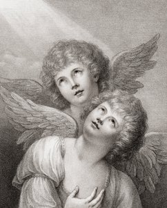Two Cherubim by Rev. Matthew William (after) Peters