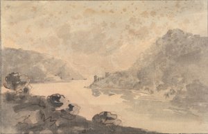 Mountainous Landscape with a River by Rev. William Gilpin