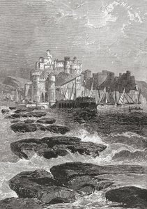 Pozzuoli, Naples, Southern Italy in the late 19th century. From Italian Pictures by Rev. Samuel Manning, published c.1890. by Reverend Samuel Manning