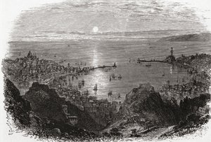 View of Genoa, Northern Italy in the Late 19th Century. From Italian Pictures by Rev. Samuel Manning, Published c.1890. by Reverend Samuel Manning