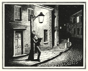 Hans Christian Andersen: The Old Street Lamp by Rex (after) Whistler