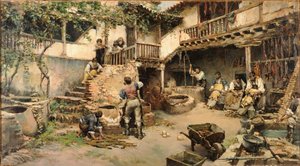 Tannery Workshop or The Tanneries of Ubide