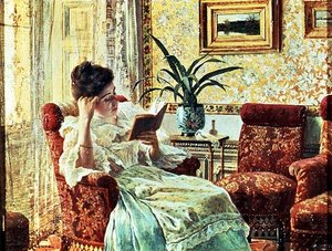Woman Reading by Ricardo Lopez Cabrera