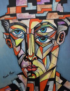 Geometric Man Three Eyes