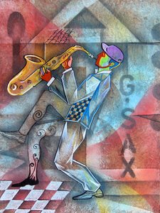 Vibrant Saxophone Jazz