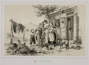 Miner returning home, Germany, c 1851 by John Pardon