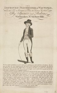 The Improved Pedometer or Waywiser, c 18th Century by John Pardon