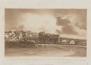 On the Banks of the Marne below the Bridge at Charenton 1803; Plate 19 from Views in Paris, the Emanuel Volume