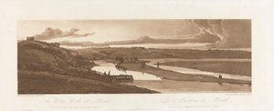 The Water Works at Marli, and St. Germain en Laye seen in the distance 1803; Plate 15 from Views in Paris, the Emanuel Volume tracing of the plate by Richard Banks Harraden
