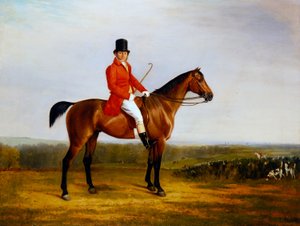 Isaac Sadler Mounted on a Bay Hunter