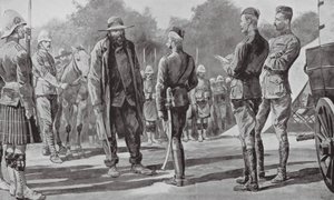 Commandant Cronje Surrenders to Lord Roberts by Richard Caton II (after) Woodville