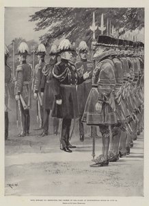 King Edward VII inspecting the Yeomen of the Guard at Marlborough House on 25 June by Richard Caton Woodville junior