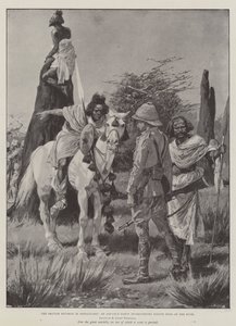 The British Reverse in Somaliland, an Advance Party Interviewing Native Spies in the Bush by Richard Caton Woodville junior