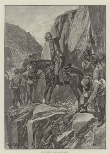 The Trouble in Gilgit, on the March by Richard Caton Woodville junior