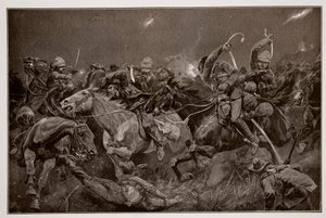 The night charge of the 19th Hussars near Lydenberg on 7th November, 1900