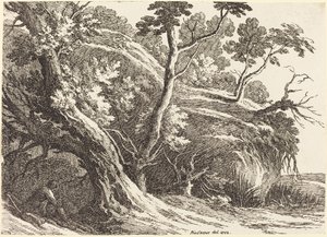 Landscape with Large Trees by Richard Cooper II
