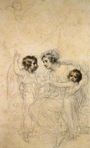 The Countess of Hopetoun with Her Daughters Jasmin and Lucy