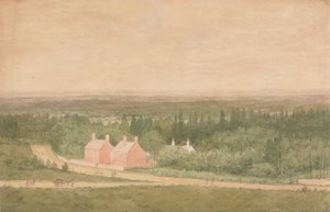 Landscape with Cottages, Broadmoor by Richard Dadd