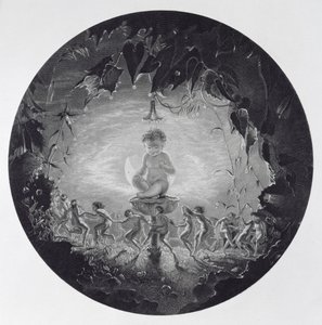 Puck and the Fairies, engraved by William Home Lizars (1788-1859) by Richard Dadd