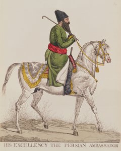 His Excellency the Persian Ambassador Mirza Abul Hassan Khan During his Second Ambassadorial Visit to London by Richard Dighton