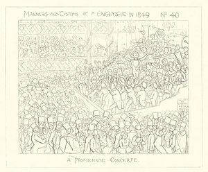 A Promenade Concert (1849) by Richard Doyle