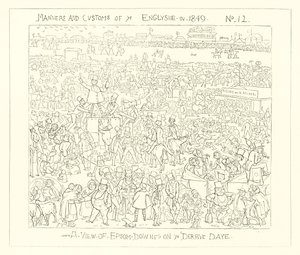 A View of Epsom Downs on Derby Day by Richard Doyle