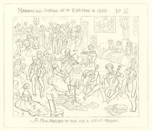 A Few Friends to Tea and a Little Music by Richard Doyle