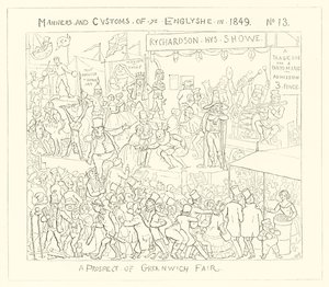 A prospect of Greenwich Fair (1849) by Richard Doyle