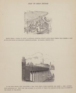Page from The American Tour of Messrs Brown, Jones and Robinson by Richard Doyle