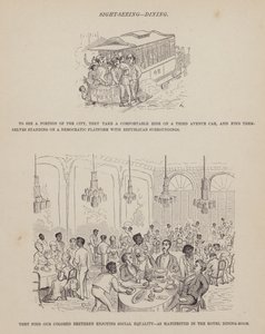Page from The American Tour of Messrs Brown, Jones and Robinson by Richard Doyle