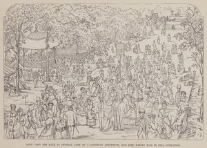 Page from The American Tour of Messrs Brown, Jones and Robinson by Richard Doyle
