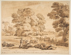 Landscape with Shepherd and Shepherdess, 1776 by Richard Earlom
